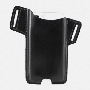Mænd Ægte Læder Ko Læder Edc 6.5 Tommer Telefontaske Taljetaske Sling Bag
