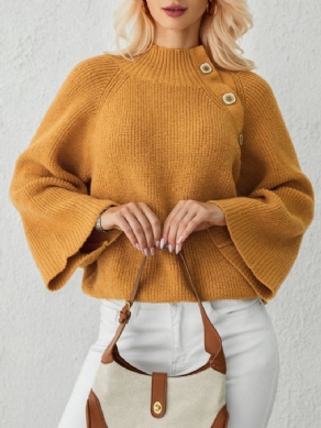 Regular Fit Solid Langærmet Sweater