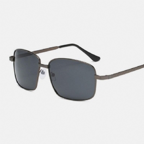 Smart Fotokrom Polariserede Solbriller Til Mænd Rektangulære Metal Fuld Stel Anti-Uv Anti-Refleks Kørebriller Solbriller