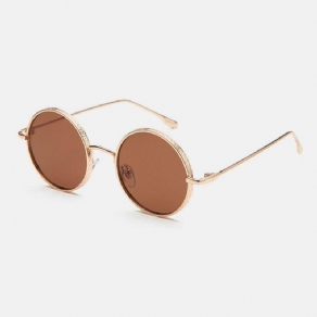 Unisex Retro Metal Rund Form Mode Uv-Beskyttelse Solbriller