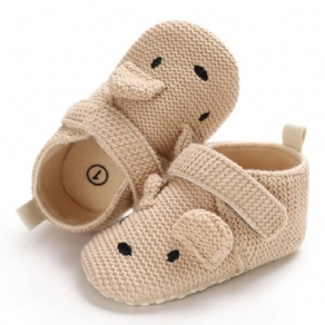 Babypiges Bløde Bomuldsstrikkede First Walkers