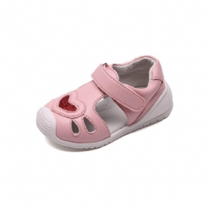 Hjerte Dekorerede Sandaler Til Babypiger