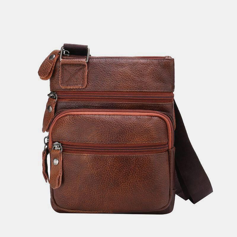 Læder Med Stor Vandtæt Og Slidstærk Crossbody-Taske | Herre Tasker : Crossbody Tasker & Skuldertasker - slidhus.com