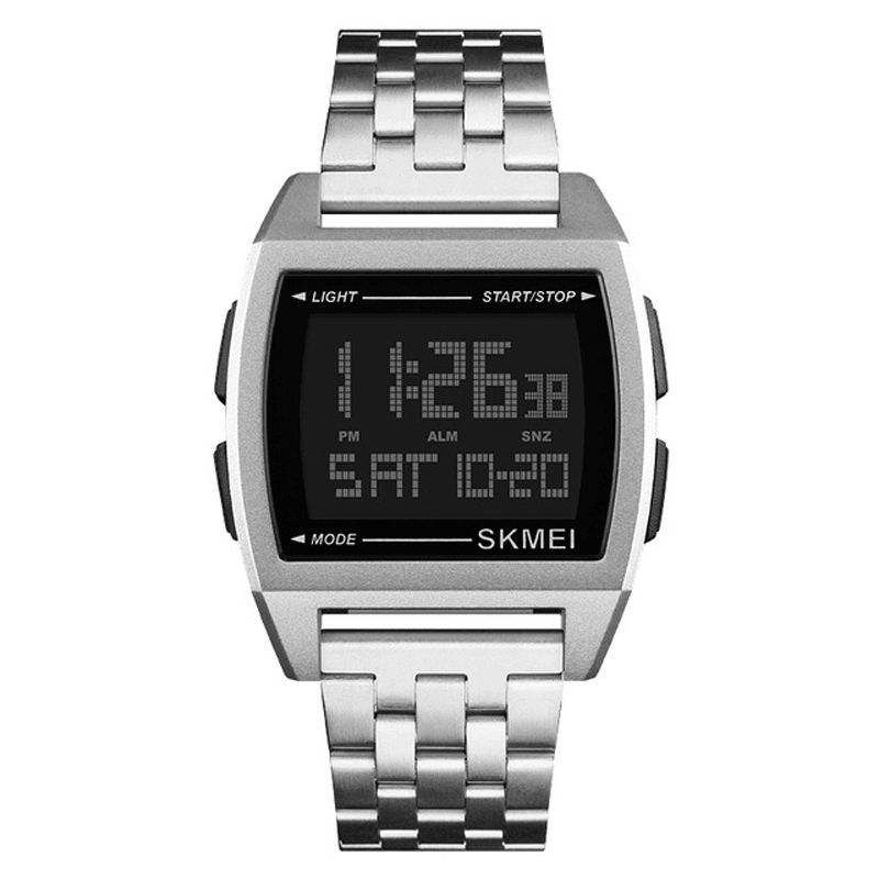 Skmei 1368 Sport Herreur 3Atm Vandtæt Uge Display Led Elektronisk Digital Ur
