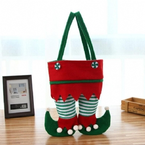Barn Voksen Festlig Creative Christmas Candy Bottle Spiritus Gavepose Elf Shape Håndtaske