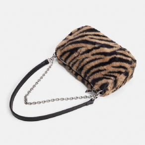 Kvinder Føltes Blød Afslappet Mode Leopardmønster Under Armene Mini All-Match Håndtaske Skuldertaske